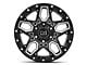 Black Rhino Shrapnel Gloss Black Milled 6-Lug Wheel; 17x9.5; 12mm Offset (19-22 Ranger)