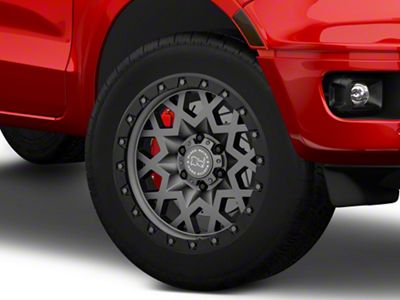 Black Rhino Sprocket Matte Gunmetal with Gloss Black Face 6-Lug Wheel; 20x9.5; -18mm Offset (19-23 Ranger)