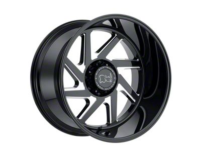 Black Rhino Swerve Gloss Black Double Milled 6-Lug Wheel; 20x12; -44mm Offset (19-23 Ranger)