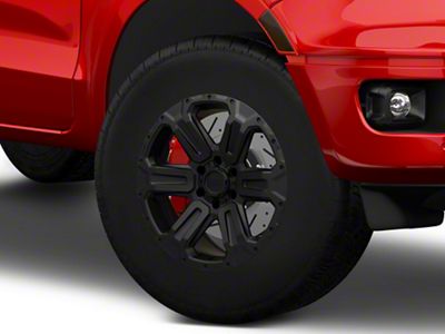 Black Rhino Wanaka Matte Black 6-Lug Wheel; 17x8.5; 12mm Offset (19-23 Ranger)