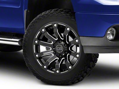 Black Rhino Selkirk Gloss Black Milled 6-Lug Wheel; 20x10; -12mm Offset (07-13 Sierra 1500)