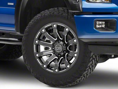 Black Rhino Selkirk Gloss Black Milled 6-Lug Wheel; 20x9; 12mm Offset (15-20 F-150)