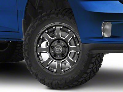 Black Rhino Sierra Gloss Black Milled 5-Lug Wheel; 18x9; 0mm Offset (09-18 RAM 1500)