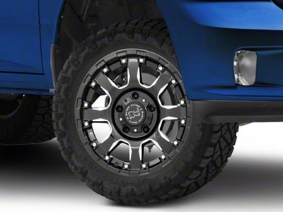 Black Rhino Sierra Gloss Black Milled 5-Lug Wheel; 20x9; 0mm Offset (09-18 RAM 1500)