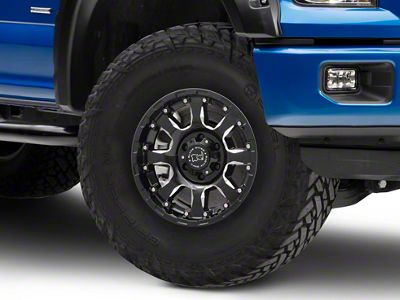 Black Rhino Sierra Gloss Black Milled 6-Lug Wheel; 17x9; 12mm Offset (15-20 F-150)