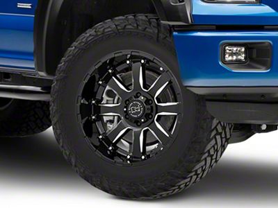 Black Rhino Sierra Gloss Black Milled 6-Lug Wheel; 20x10; 0mm Offset (15-20 F-150)
