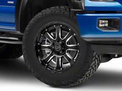 Black Rhino Sierra Gloss Black Milled 6-Lug Wheel; 20x9; 12mm Offset (15-20 F-150)