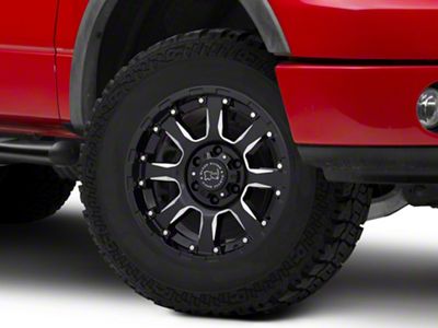 Black Rhino Sierra Gloss Black Milled 6-Lug Wheel; 18x9; 12mm Offset (04-08 F-150)
