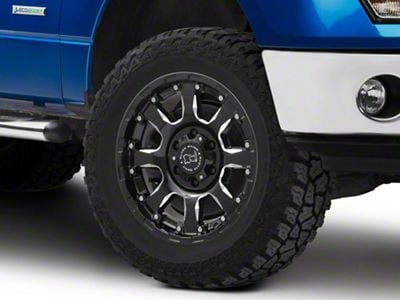 Black Rhino Sierra Gloss Black Milled 6-Lug Wheel; 20x9; 12mm Offset (09-14 F-150)