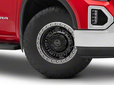 Black Rhino Abrams Gloss Gunblack with Machined Dark Tint 6-Lug Wheel; 18x9.5; -18mm Offset (19-26 Sierra 1500)