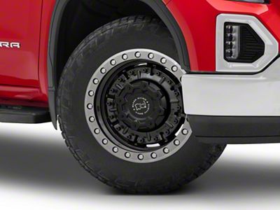 Black Rhino Abrams Gloss Gunblack with Machined Dark Tint 6-Lug Wheel; 20x9.5; 12mm Offset (19-25 Sierra 1500)