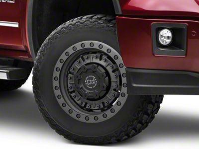 Black Rhino Abrams Textured Matte Gunmetal 6-Lug Wheel; 17x8.5; -18mm Offset (14-18 Sierra 1500)