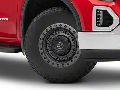 Black Rhino Abrams Textured Matte Gunmetal 6-Lug Wheel; 18x9.5; -18mm Offset (19-25 Sierra 1500)