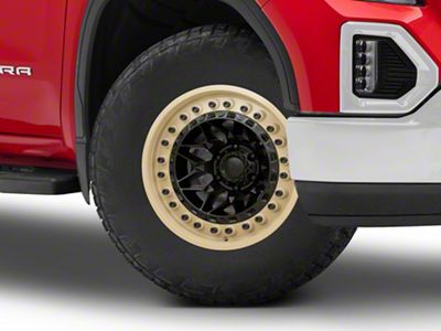 Black Rhino Alpha Matte Black with Sand Lip 6-Lug Wheel; 18x9; 20mm Offset (19-25 Sierra 1500)