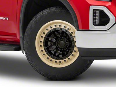 Black Rhino Alpha Matte Black with Sand Lip 6-Lug Wheel; 20x10; -18mm Offset (19-25 Sierra 1500)