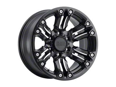 Black Rhino Asagai Matte Black Machined with Stainless Bolts 6-Lug Wheel; 18x9.5; -18mm Offset (19-26 Sierra 1500)
