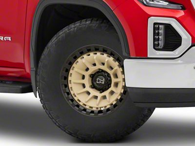 Black Rhino Barrage Desert Sand on Matte Black 6-Lug Wheel; 18x9; 0mm Offset (19-25 Sierra 1500)