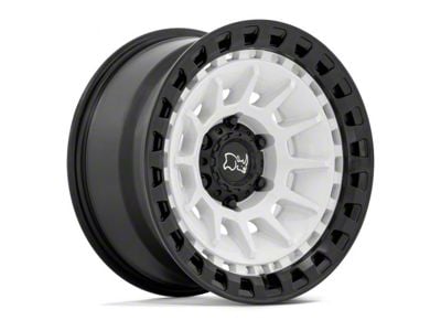 Black Rhino Barrage Gloss White on Matte Black 6-Lug Wheel; 18x9; 0mm Offset (19-24 Sierra 1500)