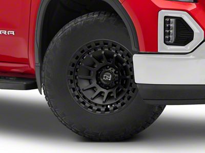 Black Rhino Barrage Matte Black 6-Lug Wheel; 18x9; 0mm Offset (19-25 Sierra 1500)