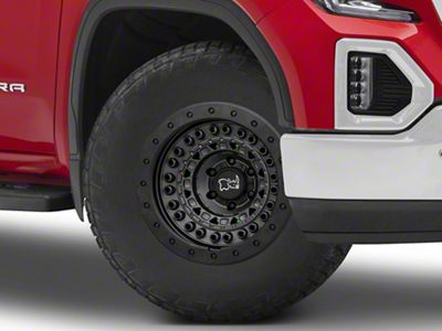 Black Rhino Barricade Gunblack with Black Rock Guard 6-Lug Wheel; 18x9; -18mm Offset (19-25 Sierra 1500)