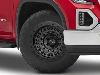 Black Rhino Barricade Gunblack with Black Rock Guard 6-Lug Wheel; 20x9; -18mm Offset (19-25 Sierra 1500)