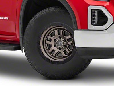 Black Rhino Barstow Matte Bronze with Matte Black Ring 6-Lug Wheel; 18x9.5; 12mm Offset (19-25 Sierra 1500)
