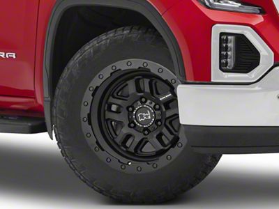 Black Rhino Barstow Textured Matte Black 6-Lug Wheel; 20x9.5; -18mm Offset (19-26 Sierra 1500)