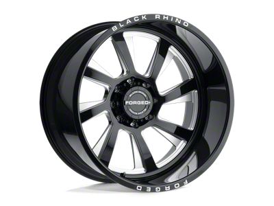 Black Rhino Blaster Gloss Black Milled 6-Lug Wheel; Left Directional; 22x14; -76mm Offset (19-25 Sierra 1500)