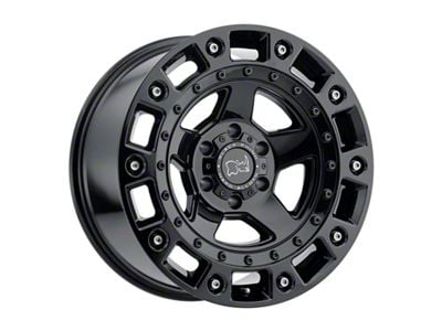 Black Rhino Cinco Gloss Black with Stainless Bolts 6-Lug Wheel; 20x9.5; 12mm Offset (19-25 Sierra 1500)