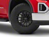 Black Rhino Kaizen Matte Black 6-Lug Wheel; 17x9.5; -12mm Offset (19-25 Sierra 1500)