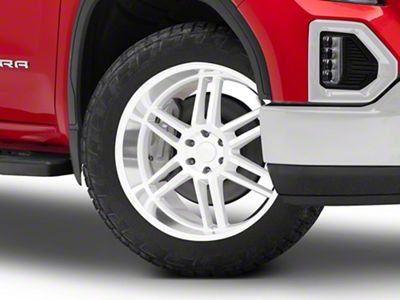 Black Rhino Katavi Silver 6-Lug Wheel; 22x10; 10mm Offset (19-25 Sierra 1500)