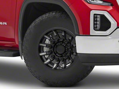 Black Rhino Mission Matte Black with Machined Tinted Spokes 6-Lug Wheel; 18x9; -18mm Offset (19-25 Sierra 1500)