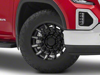 Black Rhino Mission Matte Black with Machined Tinted Spokes 6-Lug Wheel; 20x9; -18mm Offset (19-25 Sierra 1500)