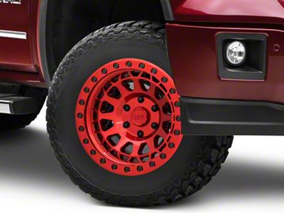 Black Rhino Primm Candy Red with Black Bolts 6-Lug Wheel; 17x9; 0mm Offset (14-18 Sierra 1500)