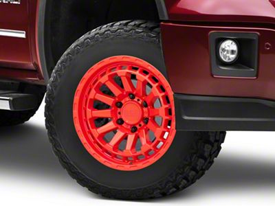 Black Rhino Raid Gloss Red 6-Lug Wheel; 17x8.5; -18mm Offset (14-18 Sierra 1500)