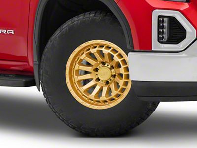 Black Rhino Raid Gold 6-Lug Wheel; 17x8.5; 0mm Offset (19-25 Sierra 1500)