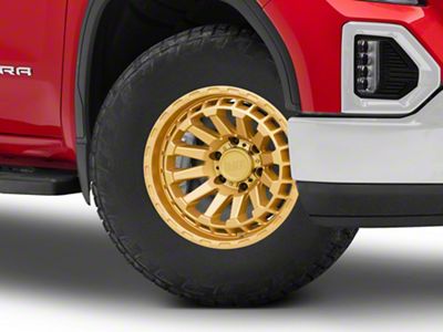 Black Rhino Raid Gold 6-Lug Wheel; 18x9.5; -18mm Offset (19-24 Sierra 1500)