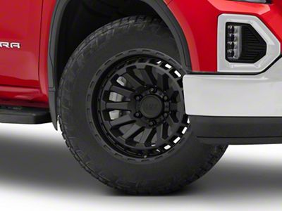 Black Rhino Raid Matte Black 6-Lug Wheel; 20x9.5; 12mm Offset (19-25 Sierra 1500)