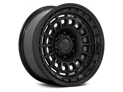 Black Rhino Sahara Matte Black with Gloss Black Lip 6-Lug Wheel; 17x9; -12mm Offset (14-18 Sierra 1500)