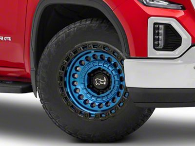 Black Rhino Sentinel Cobalt Blue with Black Ring 6-Lug Wheel; 20x9.5; 12mm Offset (19-25 Sierra 1500)