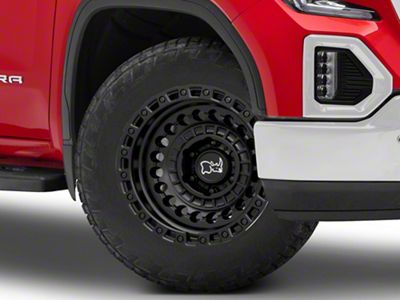 Black Rhino Sentinel Matte Black 6-Lug Wheel; 20x9.5; 12mm Offset (19-25 Sierra 1500)
