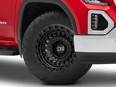 Black Rhino Sentinel Matte Black 6-Lug Wheel; 20x9.5; -18mm Offset (19-25 Sierra 1500)