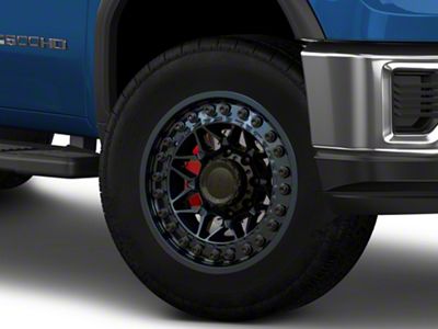 Black Rhino Alpha Midnight Blue 8-Lug Wheel; 18x9; 0mm Offset (20-25 Sierra 2500 HD)