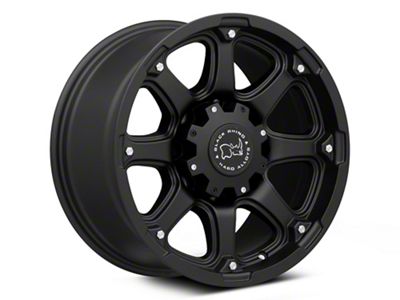 Black Rhino Glamis Matte Black 8-Lug Wheel; 17x9; 12mm Offset (07-10 Sierra 2500 HD)