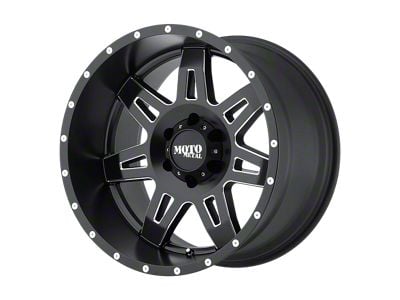 Black Rhino Grimlock Gloss Black Milled 8-Lug Wheel; 24x14; -76mm Offset (20-25 Sierra 2500 HD)
