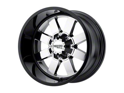 Black Rhino Labyrinth Gloss Black with Machined Face and Milling 8-Lug Wheel; 17x9.5; -18mm Offset (20-24 Sierra 2500 HD)