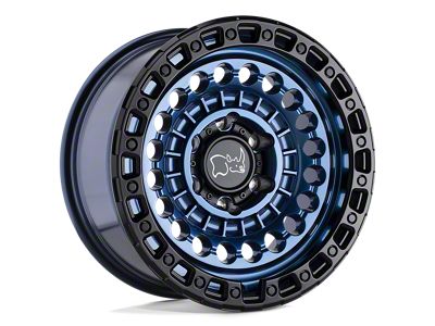 Black Rhino Sentinel Cobalt Blue with Black Ring 8-Lug Wheel; 20x9.5; 12mm Offset (07-10 Sierra 2500 HD)