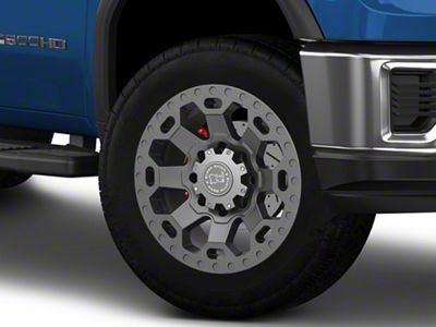 Black Rhino Warlord Matte Gunmetal 8-Lug Wheel; 20x9; 12mm Offset (20-25 Sierra 2500 HD)
