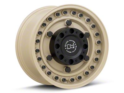 Black Rhino Armory Desert Sand 8-Lug Wheel; 17x9.5; 6mm Offset (07-10 Sierra 3500 HD SRW)