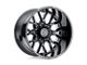 Black Rhino Grimlock Gloss Black Milled 8-Lug Wheel; 22x11.5; -44mm Offset (07-10 Sierra 3500 HD SRW)